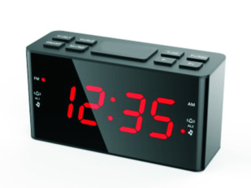 1.8-inch LED display clock-controlled radio program