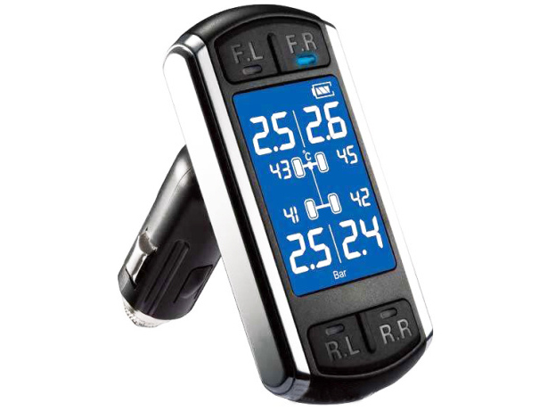 Automobile tire pressure alarm scheme